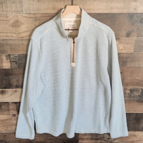 Carbon 2 Cobalt Effortlessly Cool Quarter Zip Gray Pullover Sz XL Men - Picture 1 of 16